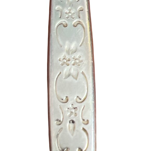 Vintage Oneida Premier Spanada Stainless Steel Dinner Knife Floral - Picture 3 of 4